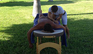 Massage in the garden
